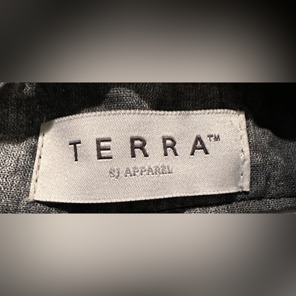 Terra SJ Apparel Wired Collar Abstract Mosaic Lagenlook Button Front Tunic Vest - Picture 9 of 9